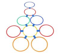 Licsaliwe Anillos de Rayos de lopas, 10 Piezas de plástico Multicolores con Conectores para niños para niños al Aire Libre Juega