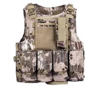 Licsaliwe Chaleco de seguridad para niños, diseño liviano ajustable con múltiples bolsillos para airsoft y juegos de entrenamiento