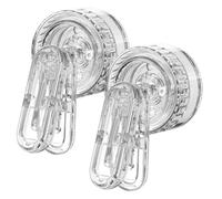 Licsaliwe Clips de Ventosa Fuertes, Paquete de 2, Ganchos Transparentes sin Herramientas para Ventana de Vidrio, Cocina, baño y organización del Coche