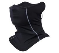 Licsaliwe Cubierta de Cara de Polaina de Cuello Transpirable, Bandana Balaclava para Ciclismo, Carrera, Deportes al Aire Libre, Negro