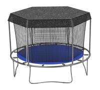 Licsaliwe Cubierta de Sombra para trampolín con Cuerda de conexión, protección Exterior Resistente al Desgaste para Patio Trasero y Parque Infantil, 14 pies