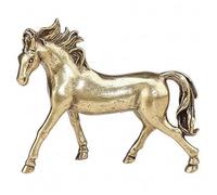 Licsaliwe Estatua de Caballo Feng Shui Estatuilla de Caballo Símbolo de Prosperidad y éxito Latón para Escritorio de Oficina y decoración del hogar