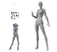 Licsaliwe Figura de Dibujo: Figura de acción con articulaciones móviles de 5, 10 Pulgadas con Base, para Dibujar Artistas de Pintura (Masculino) (Hembra)