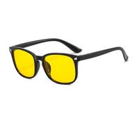 Licsaliwe Gafas de lectura con bloqueo de luz azul, gafas retro para computadora con lentes anti-UV, sin receta con montura cuadrada para mujeres y hombres