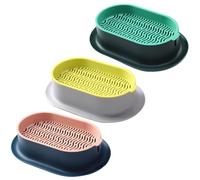 Licsaliwe Macetero de Hierba para Gatos, Bandeja hidropónica de Dos de 3 Piezas, Caja de brotes sin Suelo ABS de 7, 4x4, 8 para Semillas de Hierba para Gatos