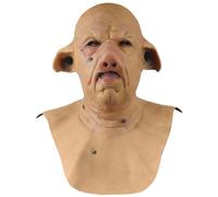 Licsaliwe Máscara de Cerdo Realista de látex, máscara de Cerdo de Halloween aterradora, Disfraz de Adulto, Accesorios de Cosplay para Mascarada de Carnaval de Halloween