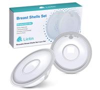 Lictin 2 Conchas Protectoras Pezones-Colector de leche para lactancia materna (60ML),Sin BPA,hechos de silicona suave,Con orificios de ventilación,conchas de lactancia reutilizable
