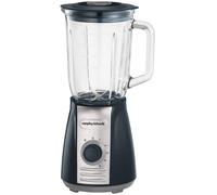 Morphy Richards Batidora de jarra 403010 con cuchillas para picar hielo Inspire Kitchen Confidence, de vidrio, 600 W, 1,5 litros, color gris