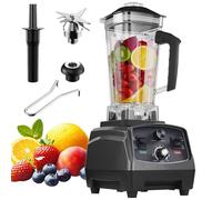 Licuadora Batidora 3HP 2200W, Smoothie Maker 2 L con Temporizador Automático y Cuchillas de Acero Inoxidable, Jarra Sin BPA, Procesador de Alimentos y Trituradora de Hielo para Frutas, Batidos
