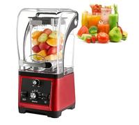 Licuadora, batidora de proteínas, licuadora eléctrica profesional, exprimidor de prensado en frío, máquina de hielo comercial, cuchilla de acero inoxidable de seis hojas.(Red)