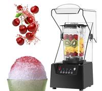 Licuadora comercial silenciosa Shield, 2200 W, 1,8 L, licuadora industrial profesional for batidos, for picar hielo y preparar batidos de cocina.