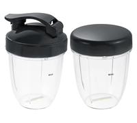 Licuadora De 18oz Con Tapa Plana Y Tapa Abatible For Llevar, Compatible Con Nutribullet, Licuadoras De 600W/ 900W, Taza Exprimidora Portátil