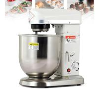 Licuadora de cocina comercial, 5 L, 3 velocidades, 500 W, batidora eléctrica con gancho, batidor, batidor, cuenco para mezclar