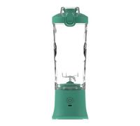 Licuadora de frutas portátil de gran capacidad de 600 ml, recargable por USB, exprimidor de motor de alta velocidad para batidos y batidos de proteínas