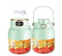 Licuadora de frutas portátil de gran capacidad de 600 ml, recargable por USB, exprimidor de motor de alta velocidad para jugos y batidos de proteínas