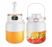 Licuadora de frutas portátil de gran capacidad de 600 ml, recargable por USB, exprimidor de motor de alta velocidad para jugos y batidos de proteínas