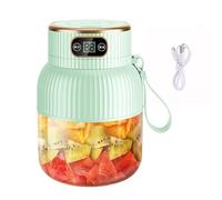 Licuadora de frutas portátil de gran capacidad de 600 ml, recargable por USB, exprimidor de motor de alta velocidad para jugos y batidos de proteínas