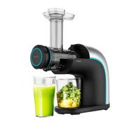 Cecotec Licuadora - Extractor de Zumo Juice&Live 2000 EasyClean. 150W, Filtro EasyClean, Velocidad Lenta 70RPM, Regulador de Pulpa, 3 Niveles de Licuado, Tapón Antigoteo, Tambor con Doble Salida