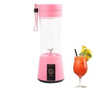Licuadora Eléctrica Pequeña, Vaso Exprimidor | Exprimidor de frutas inalámbrico de 400 ml para batidos | Licuadora resistente a altas temperaturas para camping, hogar, trabajo, escuela, viajes, picnic