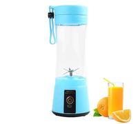 Licuadora Eléctrica Pequeña, Vaso Exprimidor - Exprimidor de frutas inalámbrico de 400 ml para batidos | Batidora de cocina con cuchillas de acero inoxidable para camping, comida campestre, hogar, tra