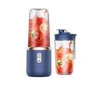 Licuadora Exprimidora Portátil, Exprimidor De Frutas Eléctrico De 400ml, Carga USB, Taza De Jugo De Fruta De Naranja Y Limón, Licuadora For Batidos, 2 Tazas(2 blue cups)