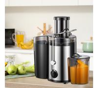Licuadora, extractor de jugos de 500W con boquilla de alimentación ancha de 3" para , fácil de limpiar, acero inoxidable