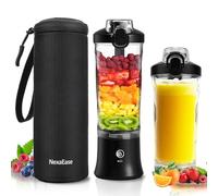 Licuadora portátil con funda aislada para batidos y batidos - Mini licuadora de 21 onzas con 6 cuchillas, tapa de viaje, recargable por USB, licuadora pequeña para cocina, viajes, oficina, gimnasio