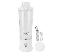 Licuadora portátil de 600 ml, mini exprimidor recargable por USB C con cuchillas de acero inoxidable, luz RGB, potente motor de 18000 RPM para viajes, gimnasio, oficina en casa