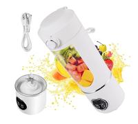 Licuadora portátil de 700 ml, exprimidor portátil de frutas y verduras, mini para batidos y batidos con USB recargable, licuadora eléctrica con 12 cuchillas para gimnasio, oficina, viajes