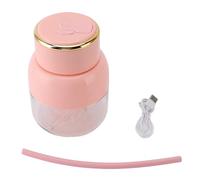 Licuadora portátil de 800 ml, exprimidor eléctrico recargable por USB, taza de licuadora, potente licuadora personal para el hogar, gimnasio, oficina, camping, viajes, PC, (Rosa)