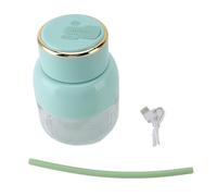 Licuadora portátil de 800 ml, exprimidor eléctrico recargable por USB, taza de licuadora, potente licuadora personal para el hogar, gimnasio, oficina, camping, viajes, PC, (Verde)