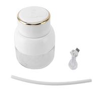 Licuadora portátil de 800 ml, exprimidor eléctrico recargable por USB, taza de licuadora, potente licuadora personal para el hogar, gimnasio, oficina, camping, viajes, PC, (Blanca)