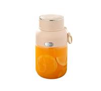 Licuadora portátil de plástico con 2 tapas, potentes licuadoras pequeñas for batidos, mezcla de hielo, jugo, 1300ml/45,7oz(Off-white)
