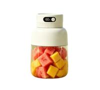 Licuadora portátil de plástico, exprimidor Personal recargable de 36 hojas for batidos, mezcla de hielo, jugos y procesamiento de alimentos(Weiß)
