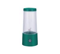 Licuadora portátil de plástico, Mini exprimidor eléctrico USB de 4 hojas for batidos, mezcla de hielo, jugo, 350ml/12,3 oz(Groen)