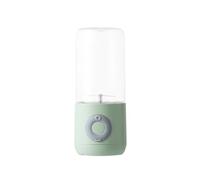 Licuadora portátil de plástico, vaso exprimidor portátil versátil de 6 hojas, recargable por USB for cocina, oficina, viajes, gimnasio(Groen)