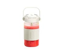 Licuadora portátil de vidrio con tapa for beber, exprimidor Personal de 36 hojas, recargable for batidos, jugo de mezcla de hielo(Weiß)