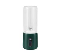 Licuadora portátil de vidrio con tapa for beber, licuadora de tamaño Personal recargable inalámbrica, taza exprimidora portátil versátil(Groen)