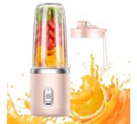 Licuadora Portátil - Exprimidor De Frutas Personal Pequeño De 450 Ml Con Potente Motor De 6 Cuchillas | Licuadora De Viaje Compacta Y Portátil Para Bebés, Ideal Para Mezclar Alimentos, Ideal Para Coci