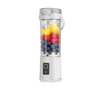 Licuadora portátil, exprimidor personal compatible con batidos y licuados, pequeño eléctrico inalámbrico for el hogar, vasos portátiles(White)
