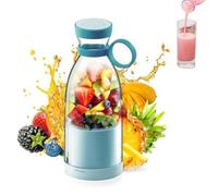 Licuadora Portátil For Batidos Licuados Jugo Fresco Taza De Viaje Con Carga Rápida USB-C Y Tapa Licuadora Personal Recargable For Gimnasio Y Viajes(Blue)
