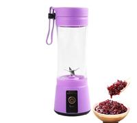 Licuadora portátil, licuadora pequeña eléctrica,Exprimidor de frutas inalámbrico de 400 ml para batidos - Mezclador para beber de pequeños electrodomésticos de cocina para zanahoria, pitaya, pepino, p