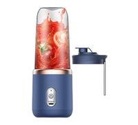 Licuadora Portátil - Mezcladora De Frutas Para Llevar De 14 Oz, Exprimidor De Frutas De Mano, Taza De Licuadora De Viaje | Licuadora De Jugos Y Batidos Con 6 Cuchillas, Licuadora Puré Comid
