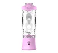Licuadora portátil recargable por USB, exprimidor de viaje, capacidad de 600 ml, para entusiastas de batidos y fitness