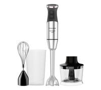 Taurus - Batidora de Mano 1500W | 20 velocidades + TURBO| Cuchillas Inox| Campana Antisalpicaduras| Ergonómica| Libre BPA| Apta Lavavajillas| Pica Hielo | 3 Accesorios