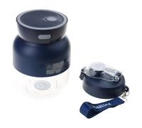 Licuadoras portátiles para batidos y taza de viaje de 500 ml con 2 tapas, exprimidor portátil recargable por USB para exprimidor de viaje en casa