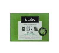 Lida - Jabón en Pastilla 100% Natural de Glicerina y Aloe Vera | Jabón Sólido para Manos | Limpia e Hidrata en Profundidad todo Tipo de Pieles | Elaboración Tradicional - Pack 2 Unidades
