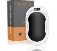 Lidasen Calentador de manos recargable, 10000 mAh, reutilizable, calentador de bolsillo eléctrico, batería portátil, terapia de calor USB, mano cálida, mujeres, hombre