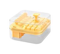 Lidded Ice Block Mold - Reutilizable Conezer Press Tray | Large Square Chilling Cubes Kitchen Tool, Stackable Silicone Container Organizer System For Whiskey Bourbon Cocktail Preparation For Home