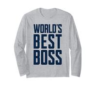 Líder de Oficina de Trabajo Mejor Jefe del Mundo para Hombres y Mujeres Manga Larga